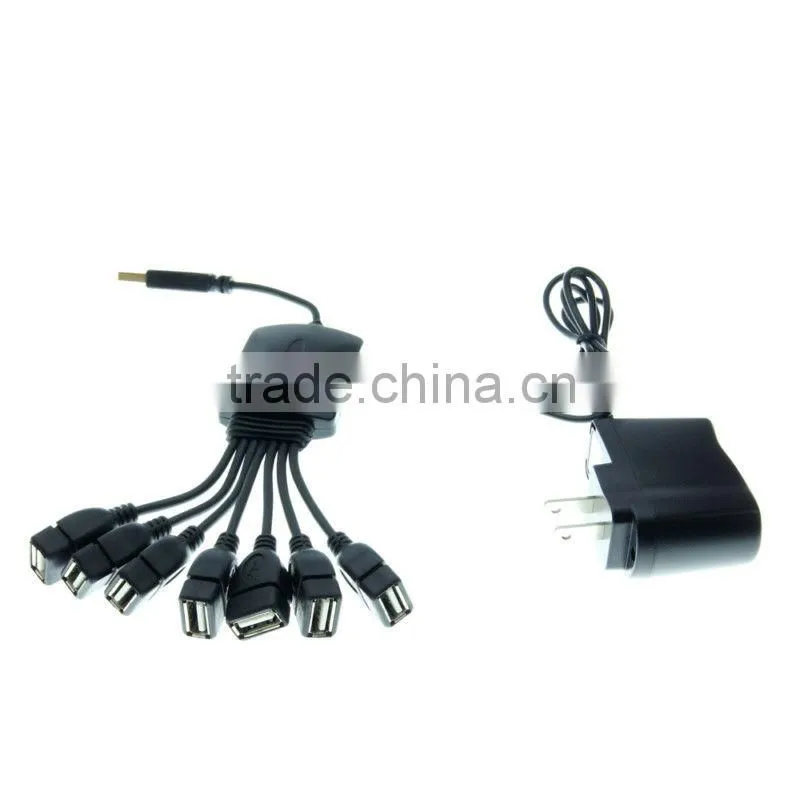 Powered +AC home Adapter Cable LN 7 port USB HUB