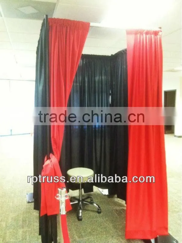 Tradeshow booth structure pipe and drape hot selling 10ft x10ft Convention curtain and pipe kits