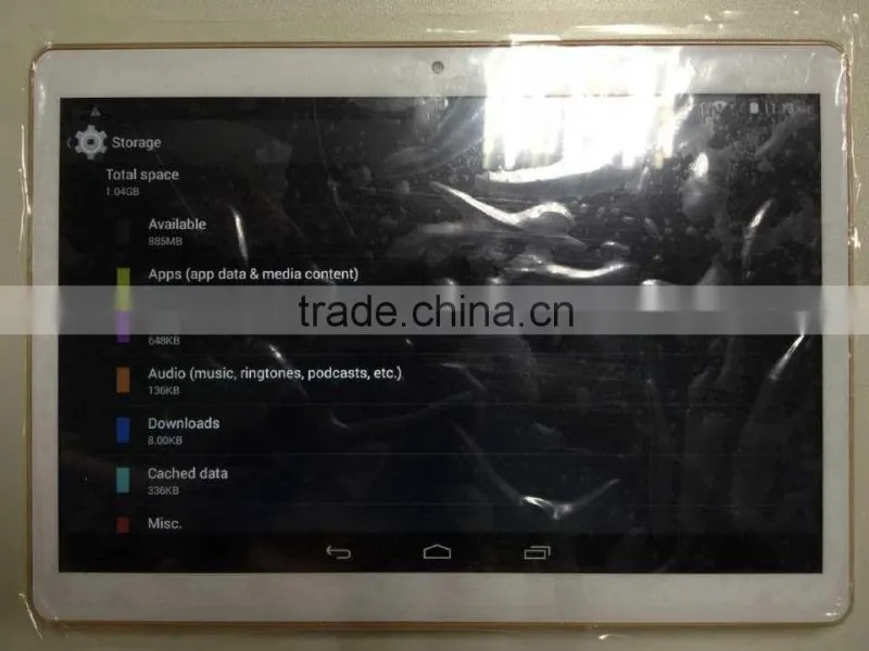android4.4 quad core ips screen 3g wcdma tablet pc 9.6inch 1GB RAM 16GB FLASH