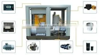 45kw 60hp variable frequency 2 bar low pressure screw air compressor