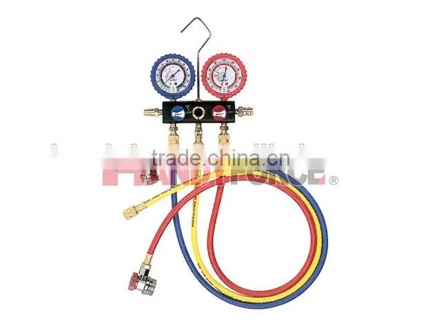 R134a Ball Valve Type Manifold Gauge, Air Condition Service Tools of Auto Repair Tools