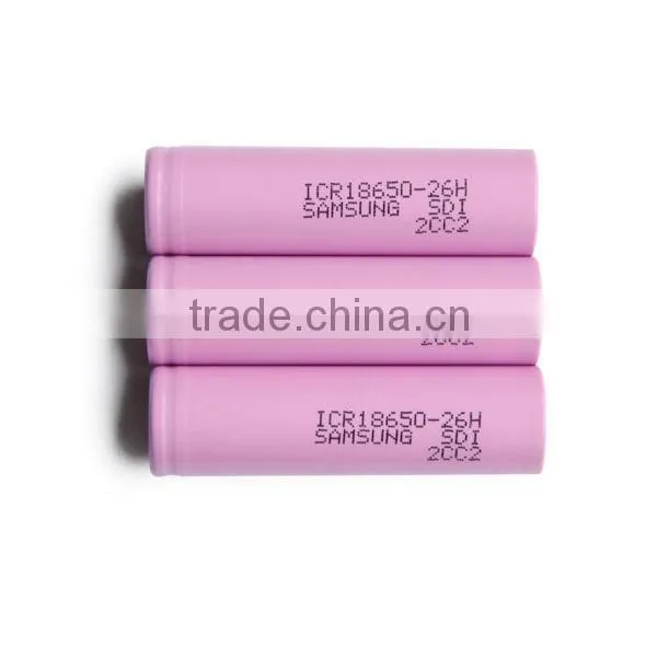 Purple Samsung 18650 2600mah Rechargeable 3.7V Li-ion Battery