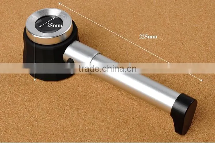 8011 10X magnifier loupe,Handheld LED Optical Magnifying Glass