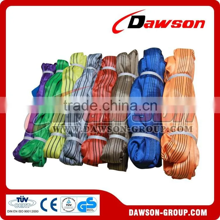Dawson webbing slings/polyester webbing sling/EN 1492-1 webbing sling in China