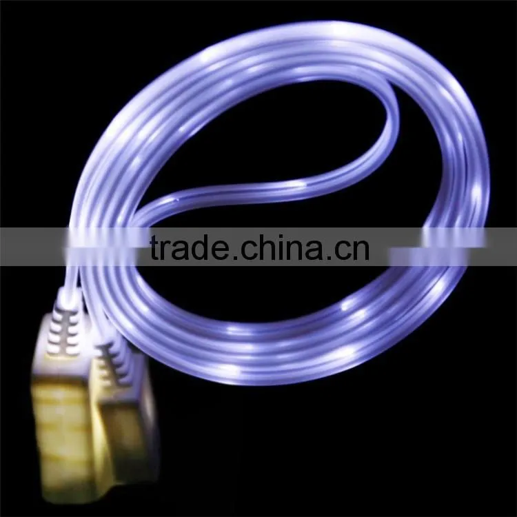 Wholesale LED Mobile Data Cable, TPE USB Charging Cable V8 Android Cable