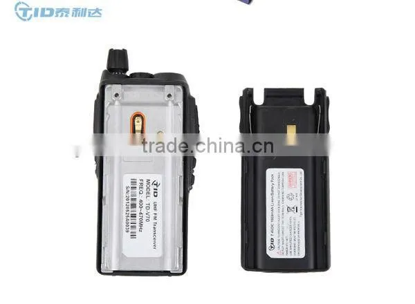 TD-V70 Dual band vhf/uhf walkie talkie long distance wireless tour guide system