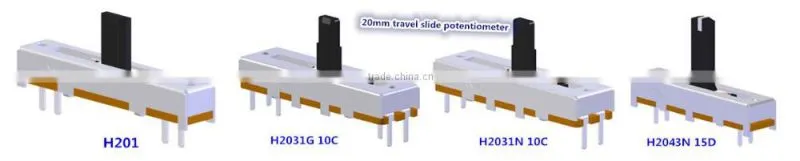 3 pin potentiometer slide potentiometer 20mm travel length