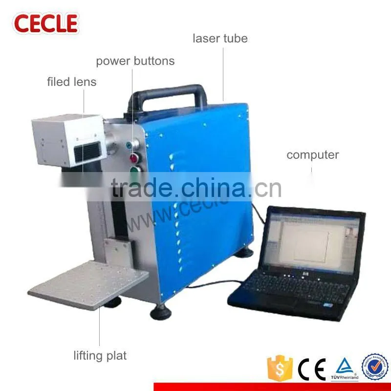 Popular jewelry fiber laser marking machine with brass holder