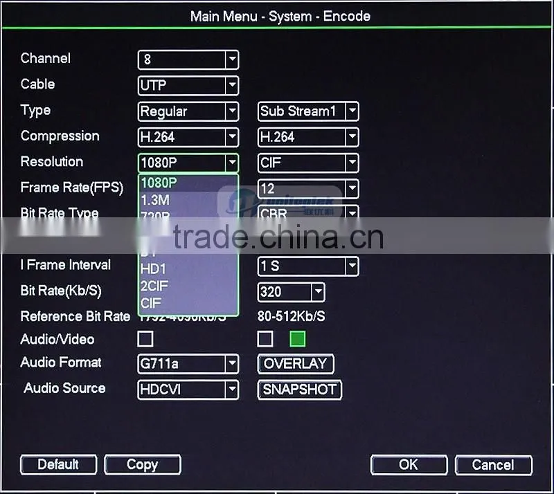 HD CVI DVR With 1080P&720P 8CH 8 channel CVR Realtime Recorder Remote View 8CH HDCVI DVR
