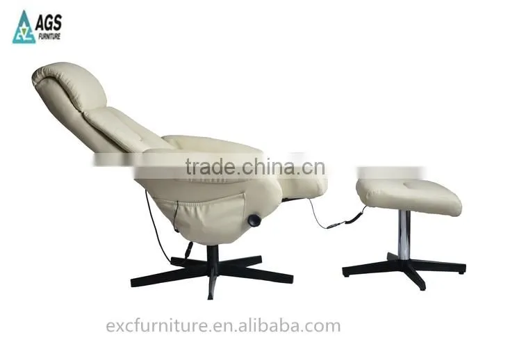 Hot sale modern novel electric massage leisure recliner chair with footrest AGS-9015