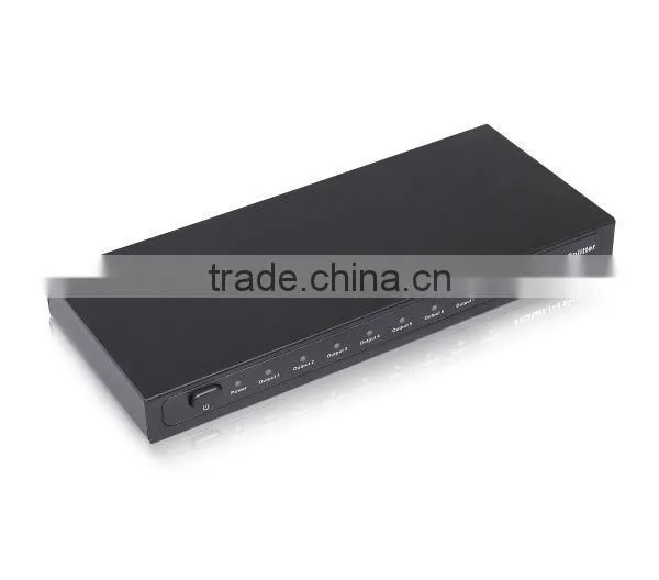 1x8 8 Ports HDMI Powered Splitter for Full HD 1080P & 3D Support (One Input To Eight Outputs)