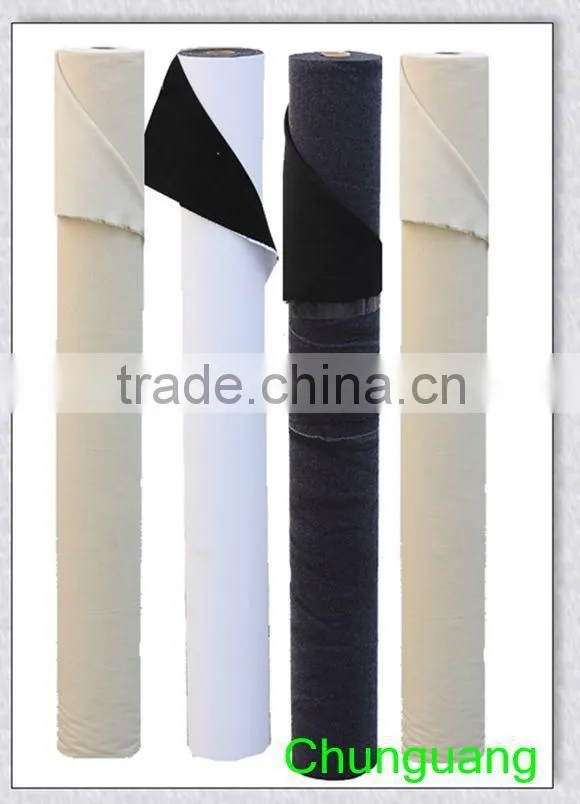 Fabric with adhesive for shoes lining / shoe lining material