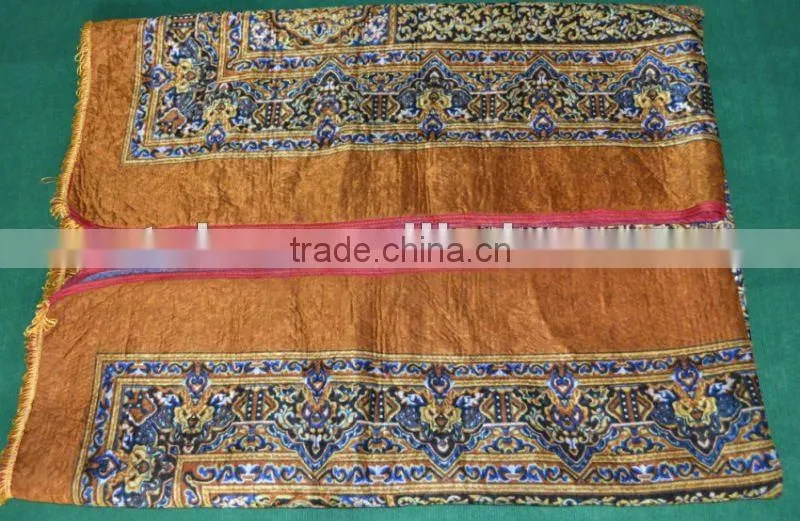 100% Polyester Printed Muslim Prayer Carpet/ Worship Blanket/ Rug Blanket
