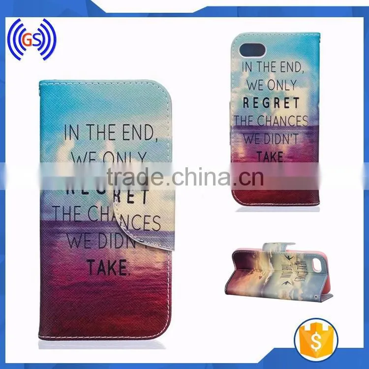 Guangzhou phone case suppliers, 2016 New design wallet leather case for iphone 7