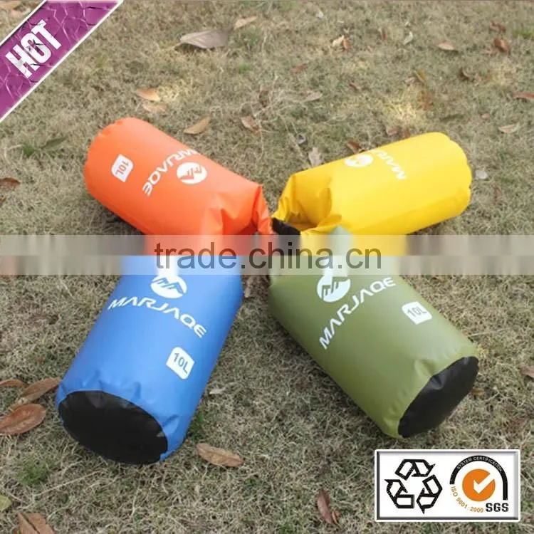 Hot selling custom logo outdoor camping hiking dry bag with shoulder strap