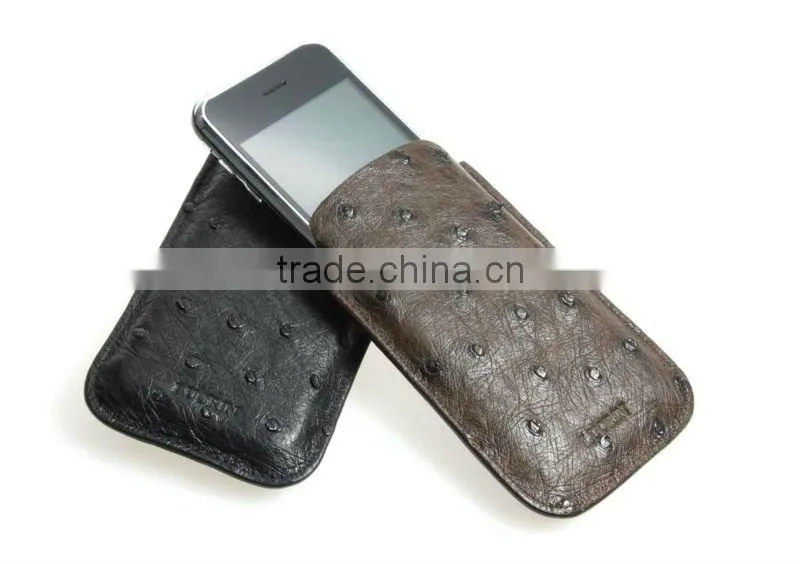 Case for iPhone 4S In PU Ostrich leather