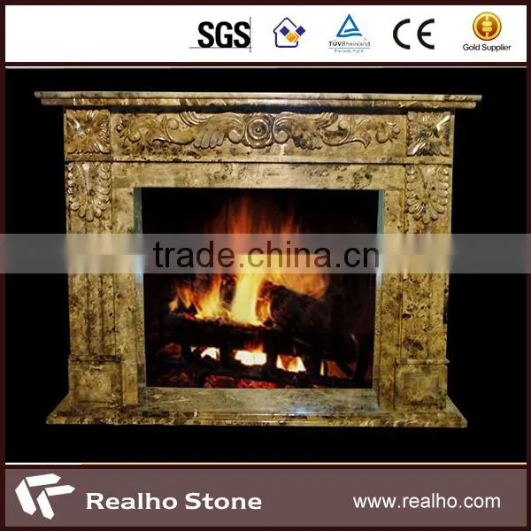 euro style cultured marble fireplace