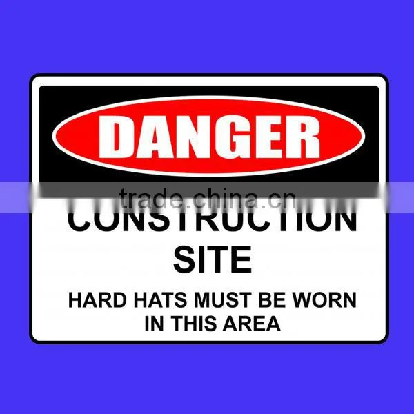Corflute building construction safety signs