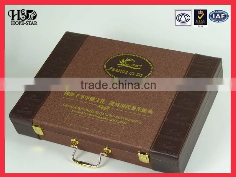 High Quality Top Sale Black Printing leather napkins box