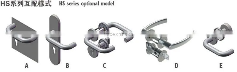 HS023 Stainless steel casting handle/door handle/door accessory hardware