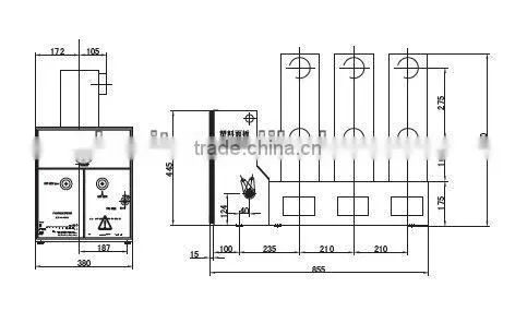 ZN63(VS1)-12 Side installation Type indoor high voltage vacuum circuir breaker