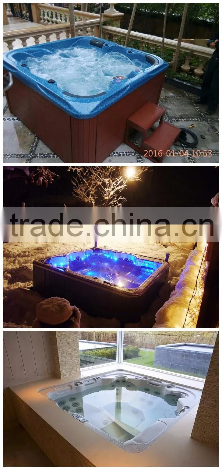 Swimming pool outdoor swim spa dual zone swim spa massage spa