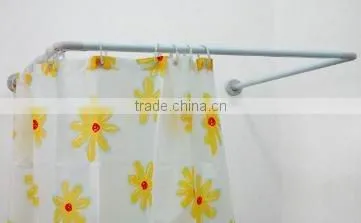 bathroom accessory L shaped shower curtain rod