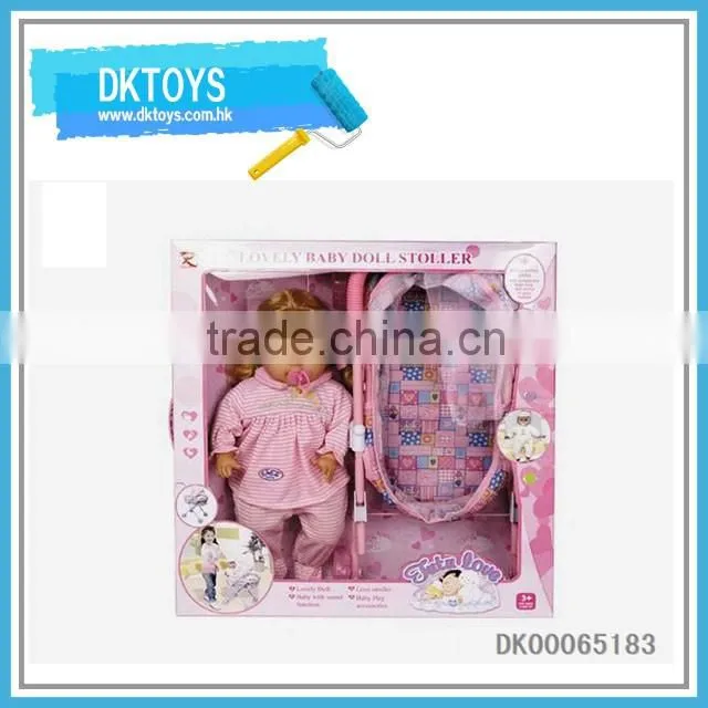 Lovely doll strller toy for kids with doll