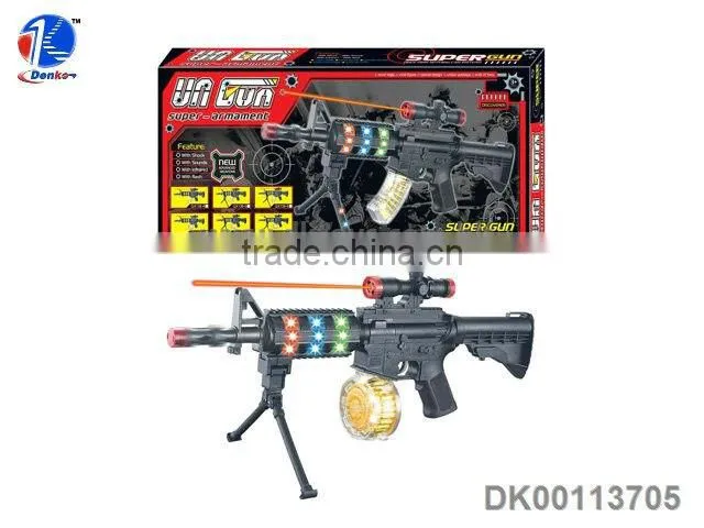 Light and Sound Vibrate B/O Gun Toys