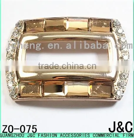 rectangle shaped glass stone with rhinestone lady fashion shoes ornaments