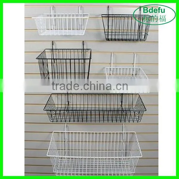 Slatwall accessories metal wire basket