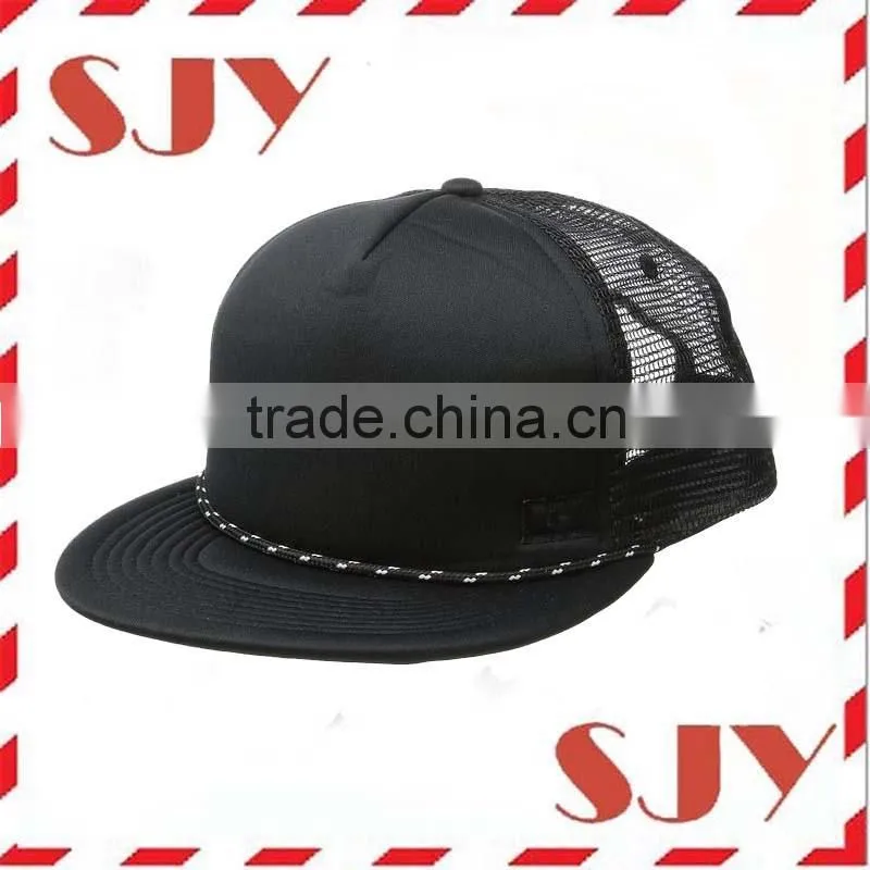 Blank Flexfit Trucker Cap Fitted Mesh And Cotton Hat