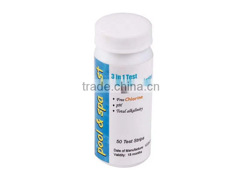 2015 Poolstar pool multipurpose test strips , ph cl test strips pool, alkalinity test strips