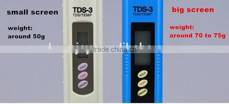 2016 new bigger LCD screen tds meter digital TDS-3