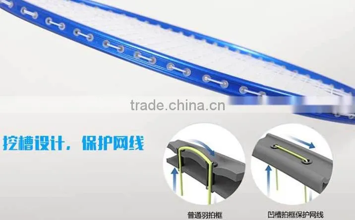 High Quality 4U Training Badminton Racket Carbon Fiber High-grade Carbon Badminton Racket