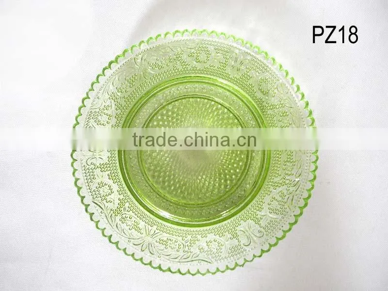 ZIBO wholesale cheaper glass charge plate