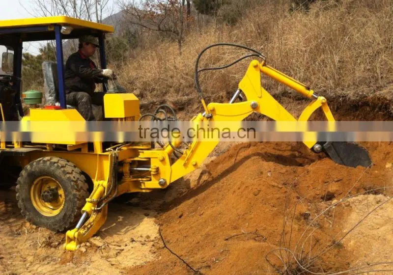 small hydraulic backhoe loader