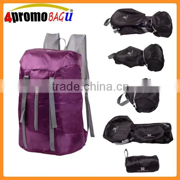 Foldable nylon waterproof travel backpack