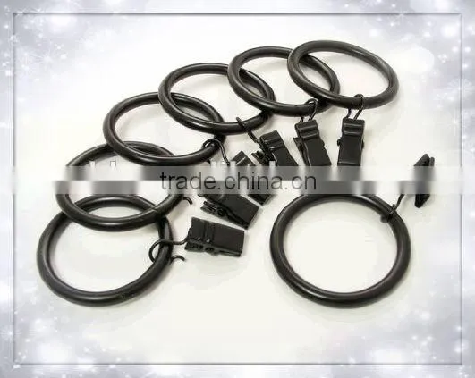 40MM NYLON INSERT CHROME CURTAIN POLE RINGS