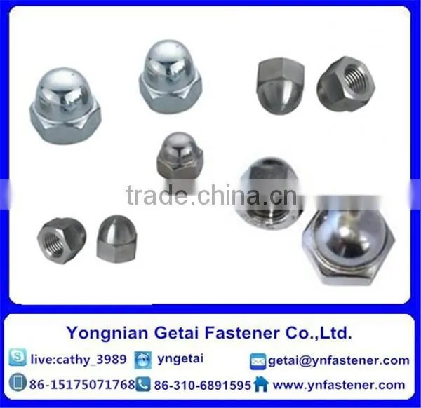 DIN 1587/DIN 917 Hexagon/Flange Cap Nuts M3-M24 Galvanized