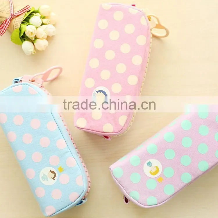 wholesale rectangle clear large eva pencil case for school with Wave point printing