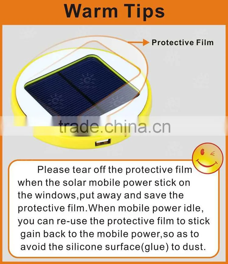 Portable and durable Shenzhen workingda 8000mah solar power bank