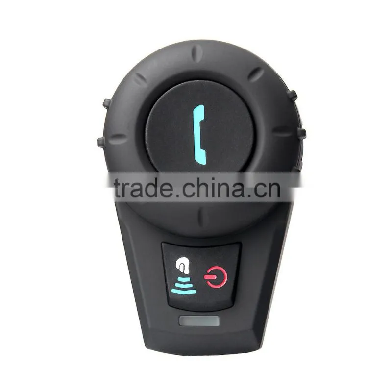 2016 new! 2 pcs waterproof motorcycle bluetooth intercom interphone headset for moto helmet intercommunicador with FM function