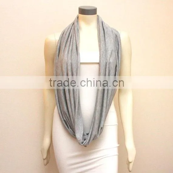 super soft bamboo spandex light grey top quality European fashion nursing wrap scarf poncho