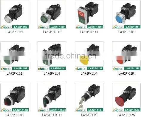 square push button reset switch NO+NC LA42P-11DF