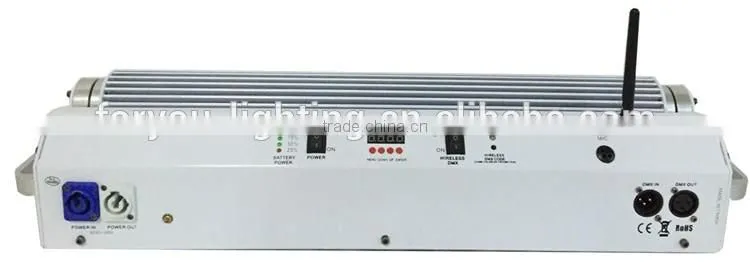 On Alibaba Sale Rechargeable DMX Wireless Battery Powered Backdrop 6in1 RGBWA+UV 9pcs 18w LED Wall Washer