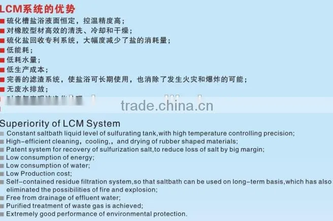 salt-bath rubber making machinery ///Salt bath vulcanization (LCM) machinery