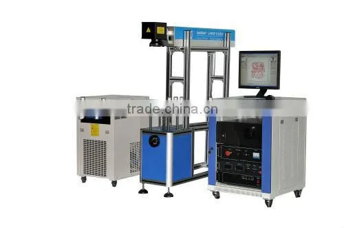 100W low noise telecom products laser marking machine with CE