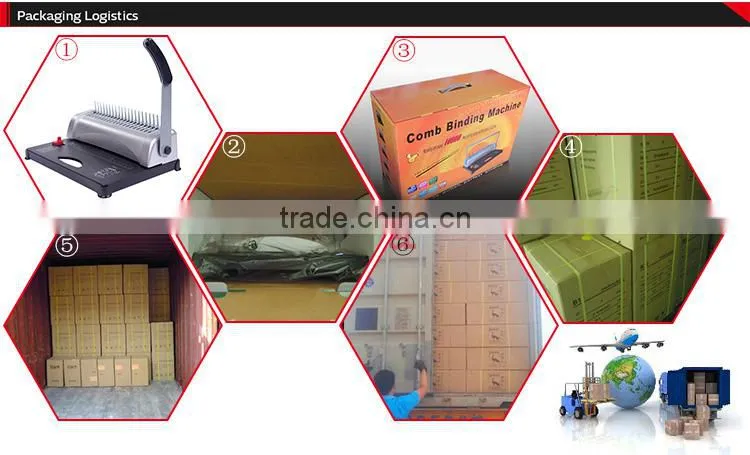 factory price Steel A4 Book Plastic Comb punch binding