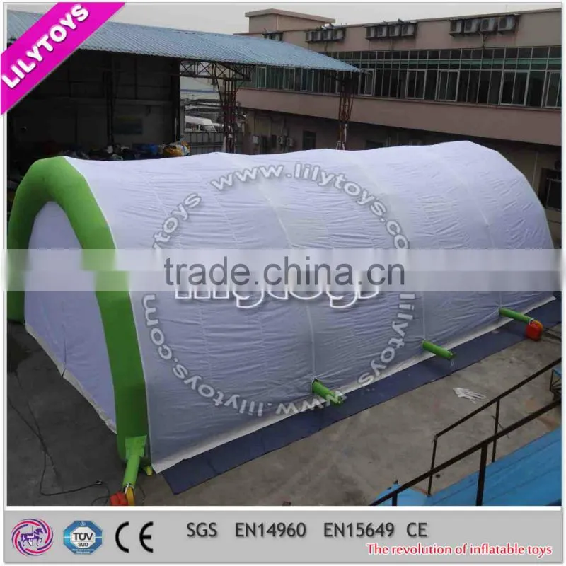 Latest techology superior quality white large inflatable sport cover tennis